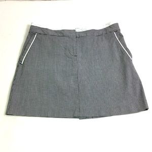 Izod Perform Skort Col-FE Stretch Settirer Black‎ White Check Size 4